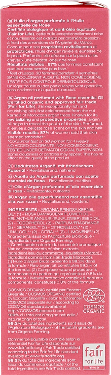Bio Arganöl - Melvita Organic Nourishing Argan Oil Perfumed With Rose Essential Oil — Bild N2