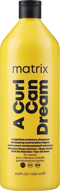 Shampoo für welliges Haar - Matrix A Curl Can Dream Weightless Moisture Shampoo — Bild N1