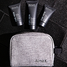 Reiseset für Männer - Alma K. Recharge Travel Kit For Men (Duschgel 75ml + After Shave Balsam 40ml + Shampoo-Balsam 40ml + Kosmetiktasche) — Bild N4