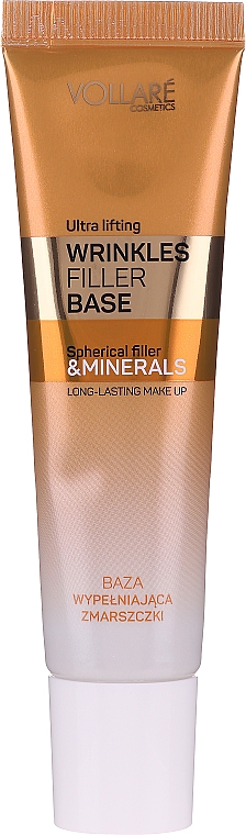 Glättende und verjüngende Make-up Base mit Mineralien gegen Falten und Mimikfalten - Vollare Cosmetics Wrinkles Filler Base