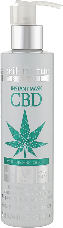 Entgiftende Haarmaske mit Hanföl - Abril et Nature CBD Cannabis Oil Elixir — Bild N1