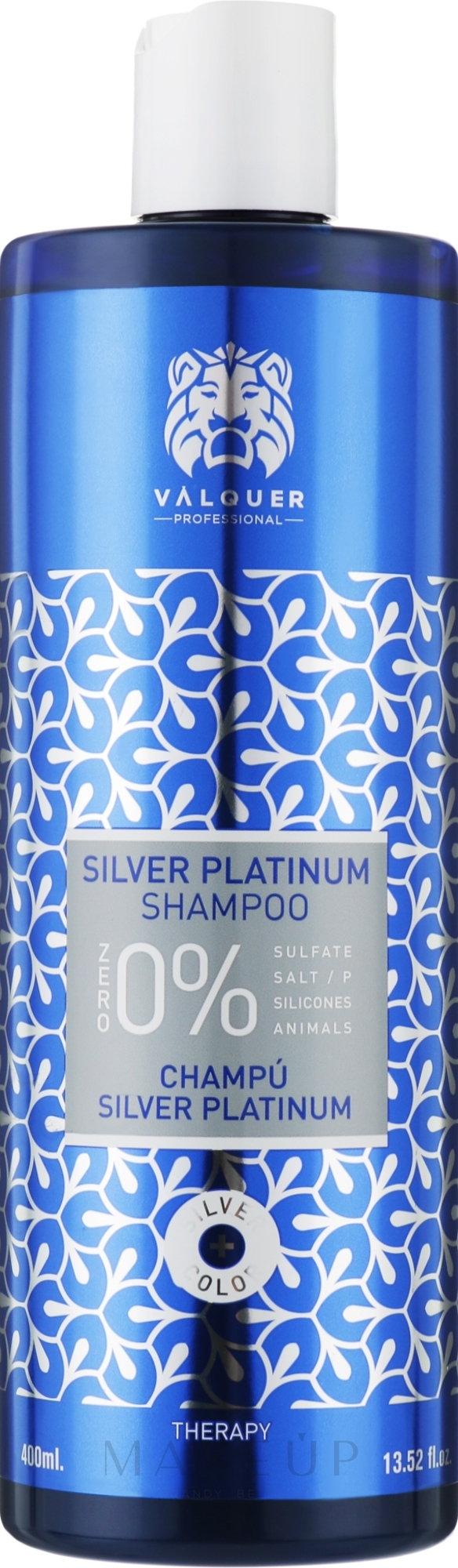 Tiefenreinigendes Shampoo - Valquer SIlver Platinum Shampoo — Bild 400 ml