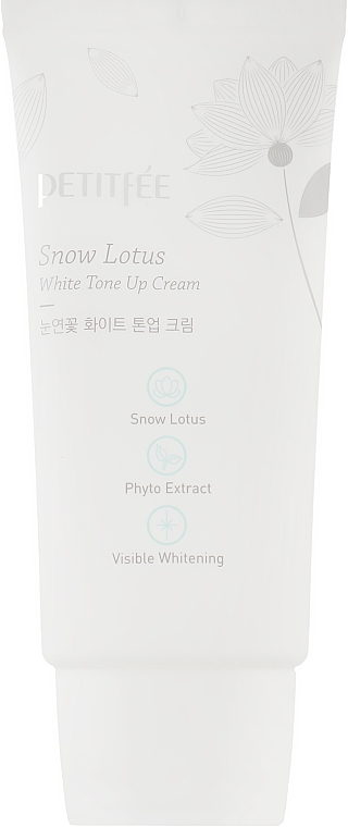 Feuchtigkeitsspendende und aufhellende Gesichtscreme mit Schneelotus-Extrakt - Petitfee&Koelf Snow Lotus White Tone Up Cream — Bild N2