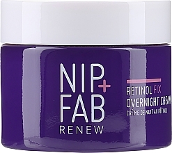 Düfte, Parfümerie und Kosmetik Verjüngende Gesichtscreme für die Nacht mit Retinol 3% - NIP + FAB Retinol Fix Overnight Cream 3%