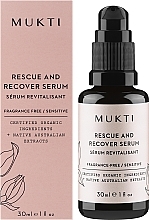 Revitalisierendes Gesichtsserum - Mukti Organics Rescue and Recover Serum — Bild N2