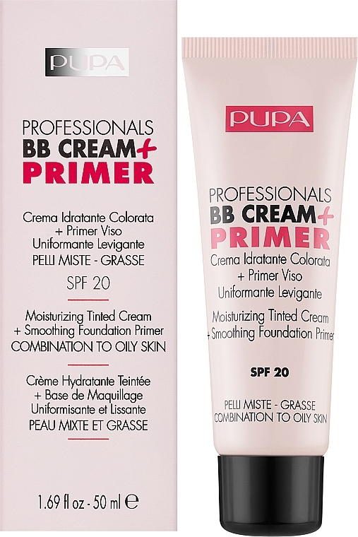 Feuchtigkeitsspendende BB Creme + Primer LSF 20 - Pupa Professionals BB Cream+Primer — Bild N2