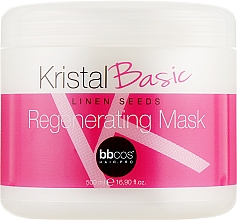 Düfte, Parfümerie und Kosmetik Regenerierende Haarmaske - BBcos Kristal Basic Linen Seeds Regenerating Mask