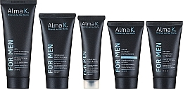 Set, 5 Produkte - Alma K. Restory Essentials Kit for Men (Shampoo-Duschgel/75 ml + Gesichtsreinigungsschaum/50 ml + Gesichtscreme/30 ml + Rasiercreme/40 ml + After Shave Creme/40 ml)  — Bild N2