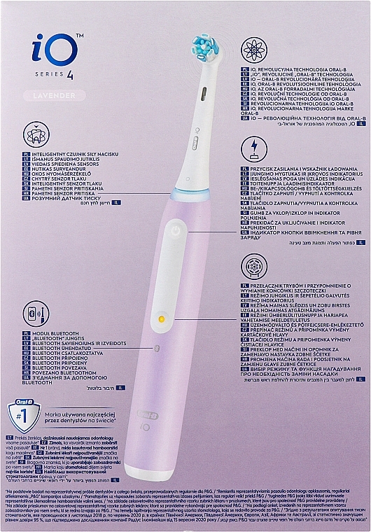 Elektrische Zahnbürste violett - Oral-B iO Series 4  — Bild N2