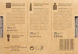 Set - Proraso Shave Travel Kit (Creme 10ml + Rasiercreme 15ml + After Shave Balsam 25ml + Rasierbürste) — Bild N2