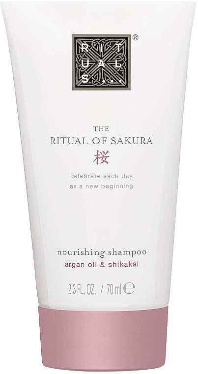 Pflegendes Shampoo mit Arganöl und Shikakai - Rituals The Ritual of Sakura Nourishing Shampoo — Bild N1