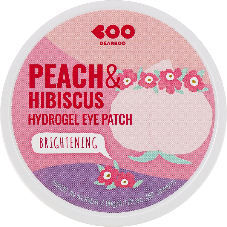 Hydrogel Augenpatches mit Extrakten aus Pfirsich und Hibiskus - Dearboo Peach & Hibiscus Hydrogel Eye Patch — Bild N2