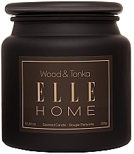 Düfte, Parfümerie und Kosmetik Duftkerze - Elle Home Wood & Tonka Scented Candle