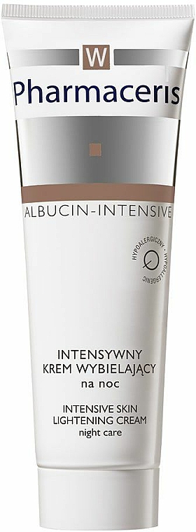 Intensiv aufhellende Nachtcreme für das Gesicht - Pharmaceris W Albucin Intensive Skin Lightening Cream — Bild N1