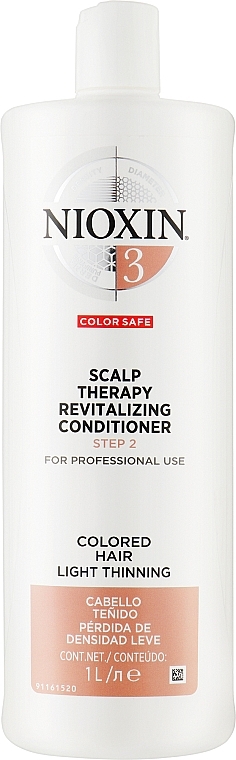 Regenerierende Haarspülung - Nioxin Thinning Hair System 3 Color Safe Scalp Revitalizing Conditioner — Bild N2