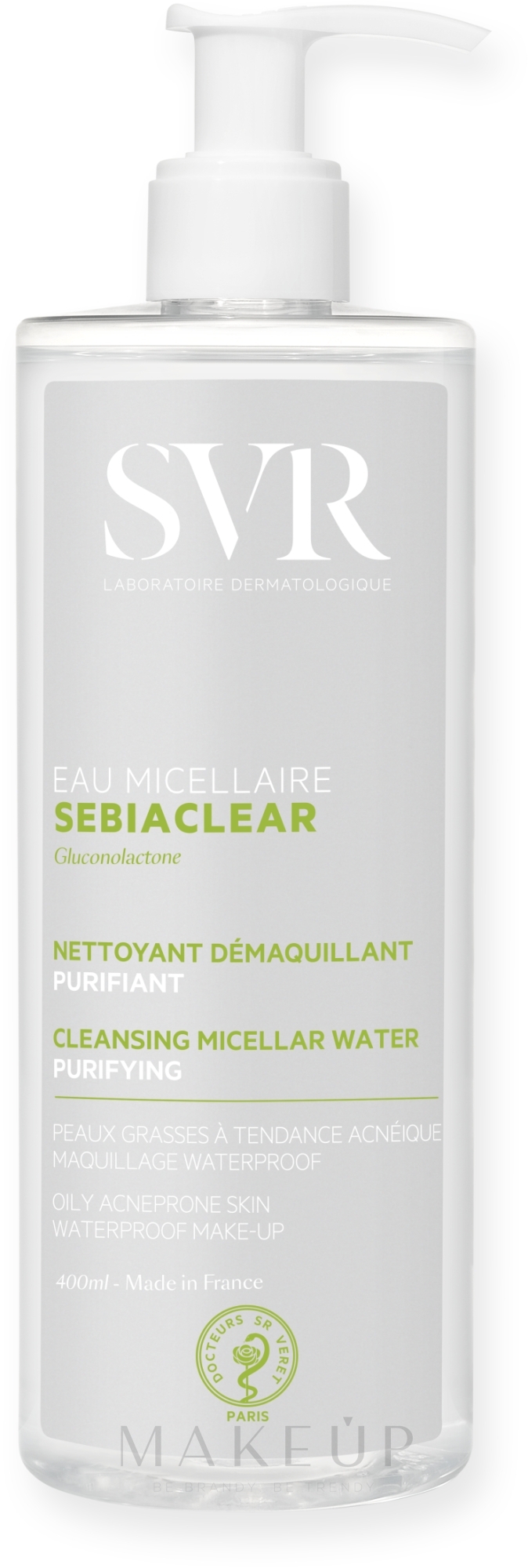 Mizellen-Reinigungswasser für das Gesicht - SVR Sebiaclear Purifying Cleansing Water — Bild 400 ml