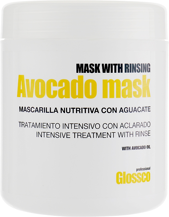 Pflegende Maske mit Avocadoöl - Glossco Treatment Avocado Mask — Bild N1