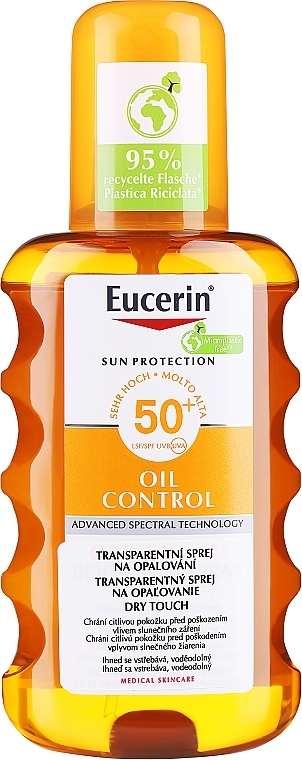 Sonnenschutzspray für den Körper SPF 50 - Eucerin Sun Spray Transparent SPF 50