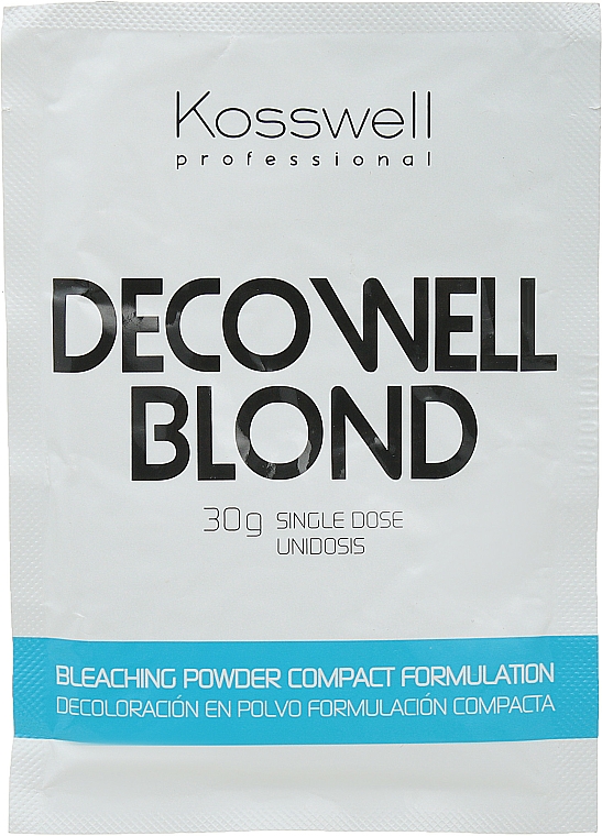 Aufhellender Haarpuder Anti-Gelbstich - Kosswell Professional Decowell Blond — Bild N1