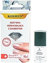 Nagelconditioner mit Diamantpulver - Kosmed Diamond Nail Protection 10in1 — Bild N1