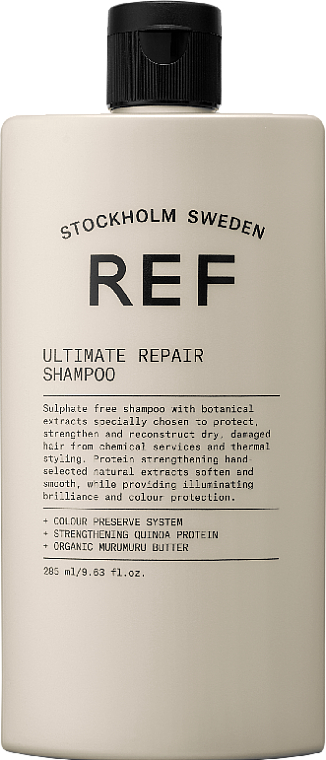 Sulfatfreies reparierendes Shampoo mit pflanzlichen Extrakten, Bio-Murumuru-Butter und Quinoaprotein - REF Ultimate Repair Shampoo — Bild N2