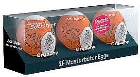 Spielzeugset für Paare - Satisfyer Masturbator Egg 3er Set Chrunchy — Bild N3