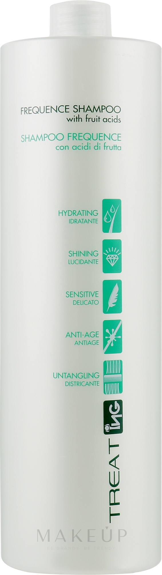 Mildes Basis-Shampoo für alle Haartypen - ING Professional Treat-ING Frequence Shampoo — Bild 1000 ml