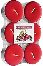 Teekerzen-Set - Bispol Chocolate Cherry Maxi Scented Candles — Bild N1