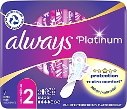 Düfte, Parfümerie und Kosmetik Damenbinden mit Flügeln 7 St. - Always Platinum Ultra Super Plus