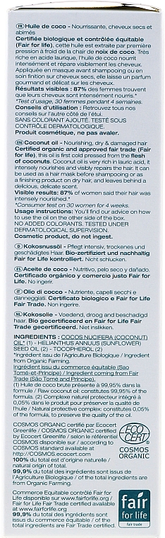 Bio Kokosnussöl für das Haar - Melvita Coconut Oil — Bild N3
