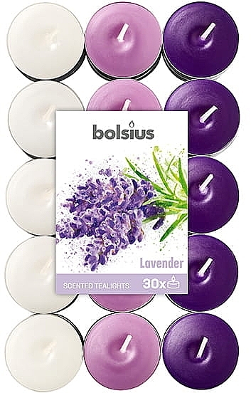 Duftkerzen Lavendel - Bolsius Scented True Glow Lavender — Bild N1