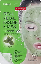 Düfte, Parfümerie und Kosmetik Hydrogel-Gesichtsmaske Grüner Tee - Purederm Real Petal MG:Gel Mask Green Tea