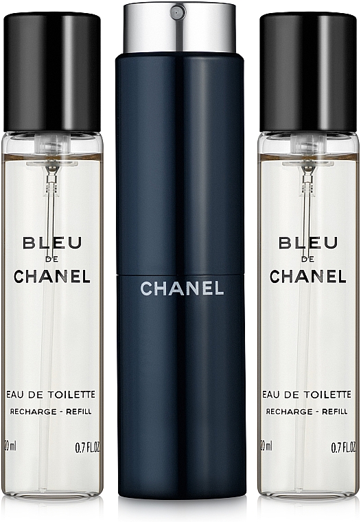 Chanel Bleu de Chanel - Eau de Toilette (2x20ml Refill + 1x20ml Parfümzerstäuber) — Bild N1