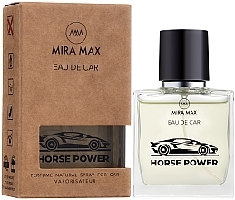 Auto-Lufterfrischer - Mira Max Eau De Car Horse Power Perfume Natural Spray For Car Vaporisateur — Bild N2