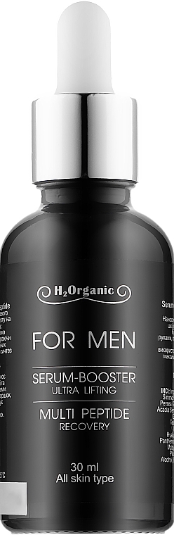 Booster-Serum für das Gesicht - H2Organic Serum Booster Ultra Lifting Multi Peptide Recovery For Men — Bild N1