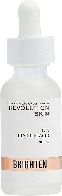 Feuchtigkeitsspendendes Gesichtsserum mit Glykolsäure 10% - Revolution Skincare 10% Glycolic Acid Brighten Serum — Bild N1