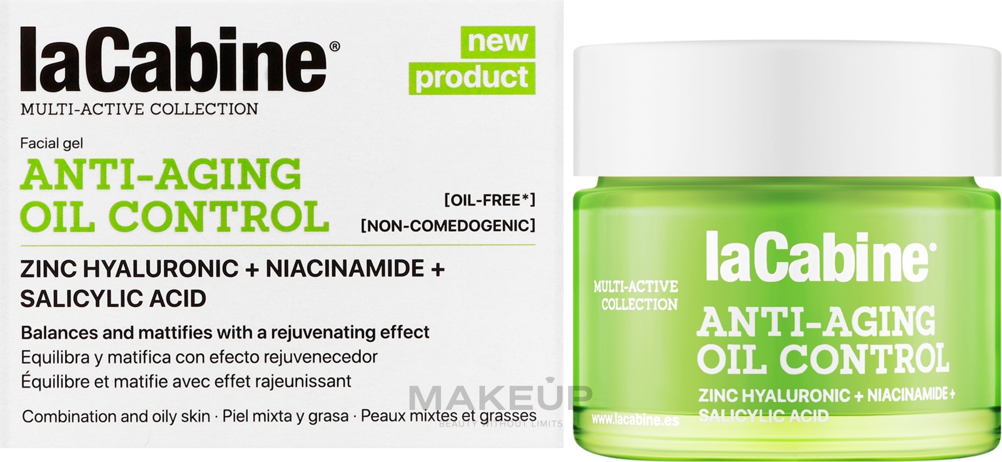 Anti-Falten-Creme-Gel für das Gesicht - La Cabine Anti Aging Oil Control Cream — Bild 50 ml