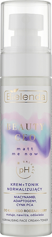 Normalisierendes Creme-Tonikum für das Gesicht - Bielenda Beauty CEO Matt Me Now — Bild N1
