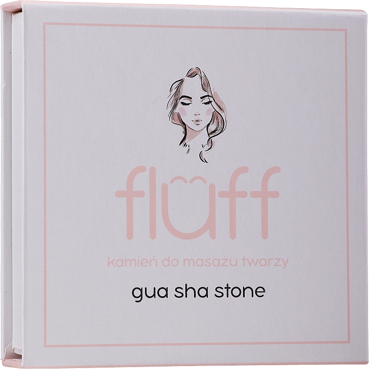 Gua Sha Gesichtsmassage-Platte weiß - Fluff Gua Sha Stone — Bild N2