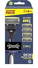 Rasierer mit 5 Ersatzklingen - Wilkinson Sword Hydro 5 Skin Protection Advanced — Bild N1