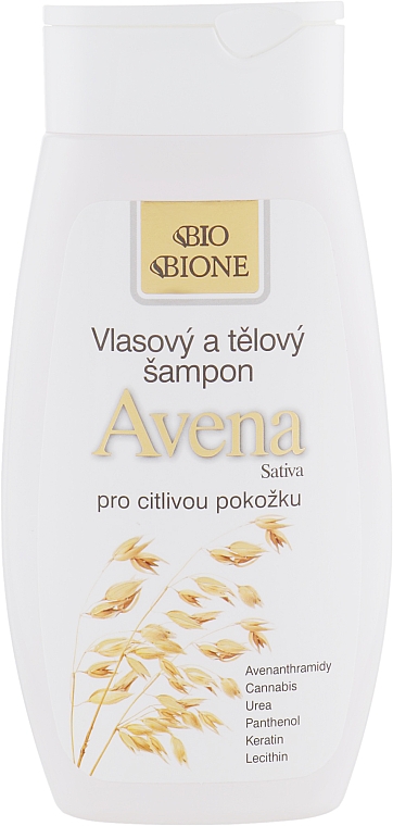 2in1 Shampoo für Körper und Haar mit Haferextrakt - Bione Cosmetics Avena Sativa Hair and Body Shampoo — Bild N1