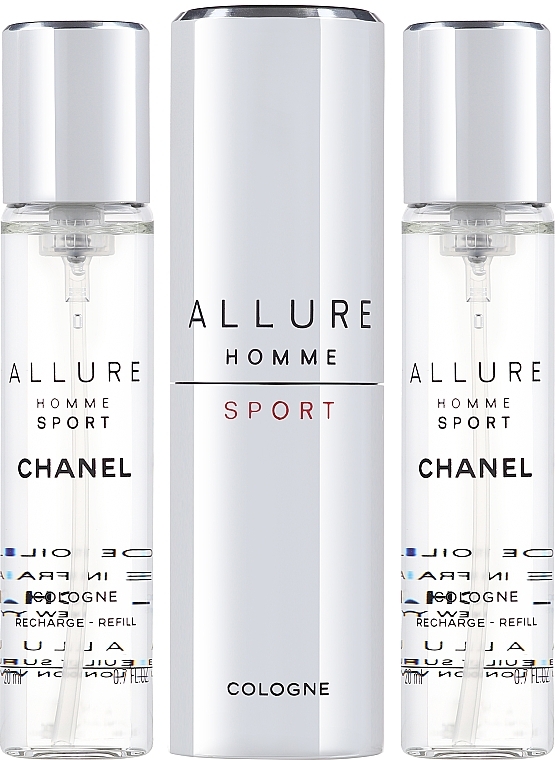 Chanel Allure Homme Sport Cologne - Kölnischwasser (3 x Nachfüllung mit Zesräuber) — Bild N2