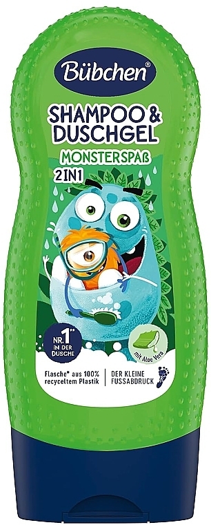 2in1 Baby Shampoo und Duschgel Monster Fun - Bubchen Monster Fun Shampoo & Shower Gel — Bild N1