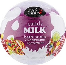 Badebombe mit Milcheiweiß Candy milk violett - Dolce Vero — Bild N1