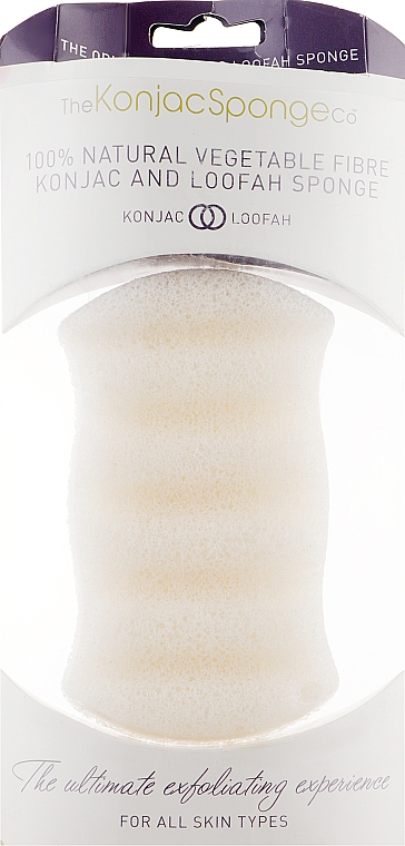 100% Natürlicher Konjac-Schwamm mit Luffa für den Körper - The Konjac Sponge Company Konjac & Loofah Mix Body Sponge — Bild N3