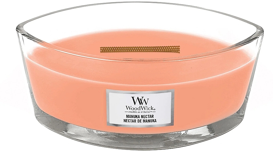 Duftkerze im Glas - Woodwick Ellipse Candle Manuka Nectar  — Bild N2