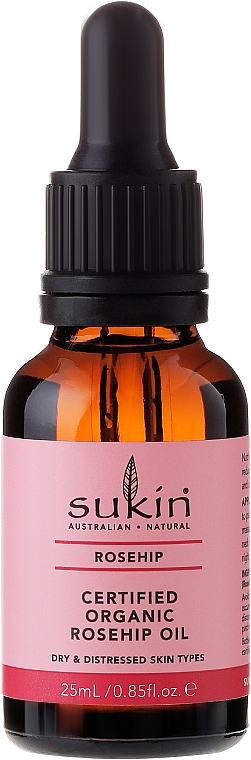 Bio-Hagebuttenöl für trockene Haut - Sukin Organic Rose Hip Oil — Bild N2