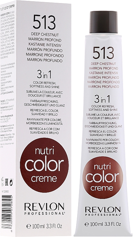 3in1 Tönungscreme-Balsam für Farbauffrischung, Geschmeidigkeit und Glanz der Haare - Revlon Professional Nutri Color Creme 3in1