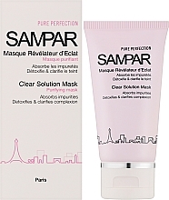 Reinigende Gesichtsmaske mit Mandelöl und Geranie - Sampar Clear Solution Mask — Bild N2