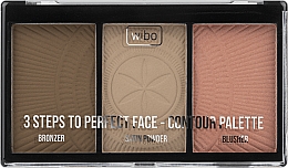 Konturpalette für das Gesicht - Wibo 3 Steps To Perfect Face Contour Palette New Edition — Bild N1